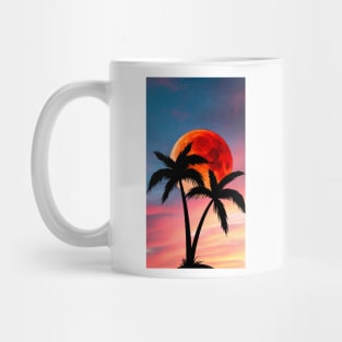 Sunset Palm Trees Mug